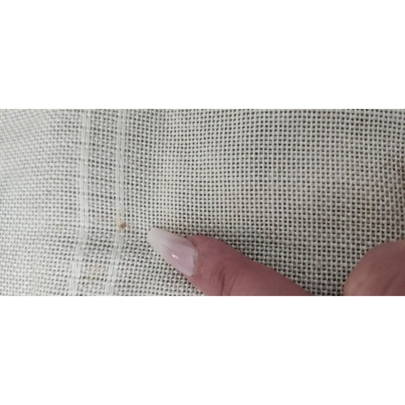 VTG Candamar Designs Finished Baby Afghan Cross Stitch Sleepy Teddy Bear Signed - Picture 14 of 14